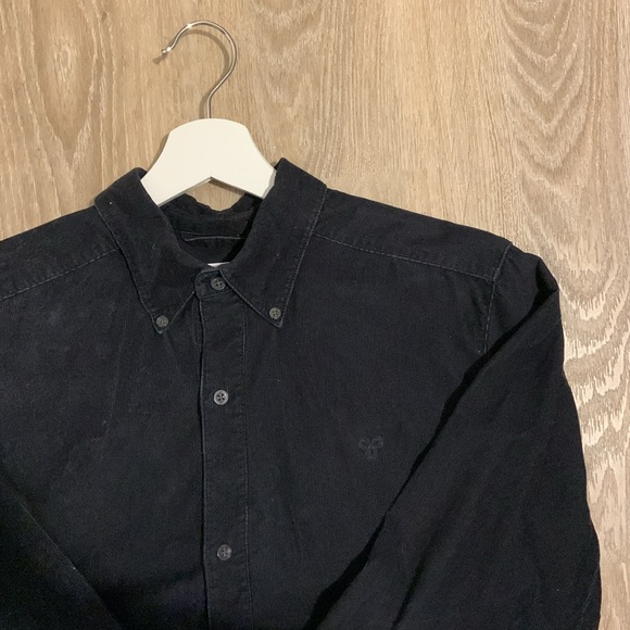 TNA - Black Corderoy Button Up Longsleeve - Picture 3 of 5